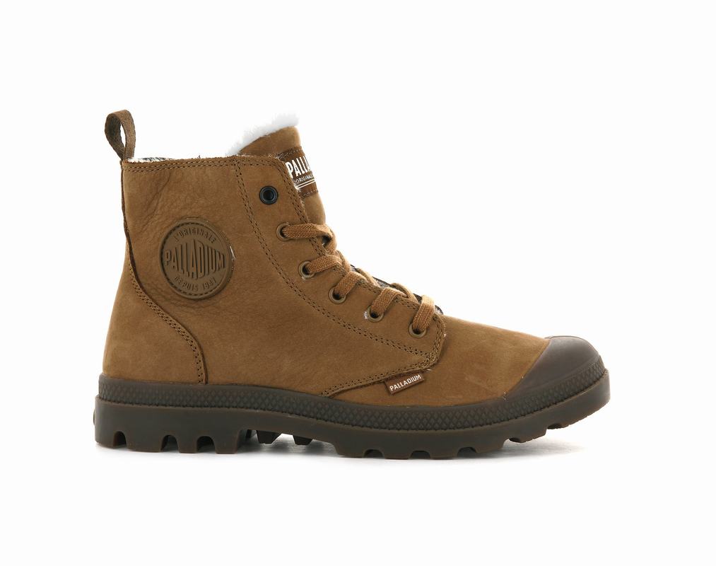 Palladium Pampa Hi Zip Wl Muške Čizme Tamno Smeđe ||ER9548207||